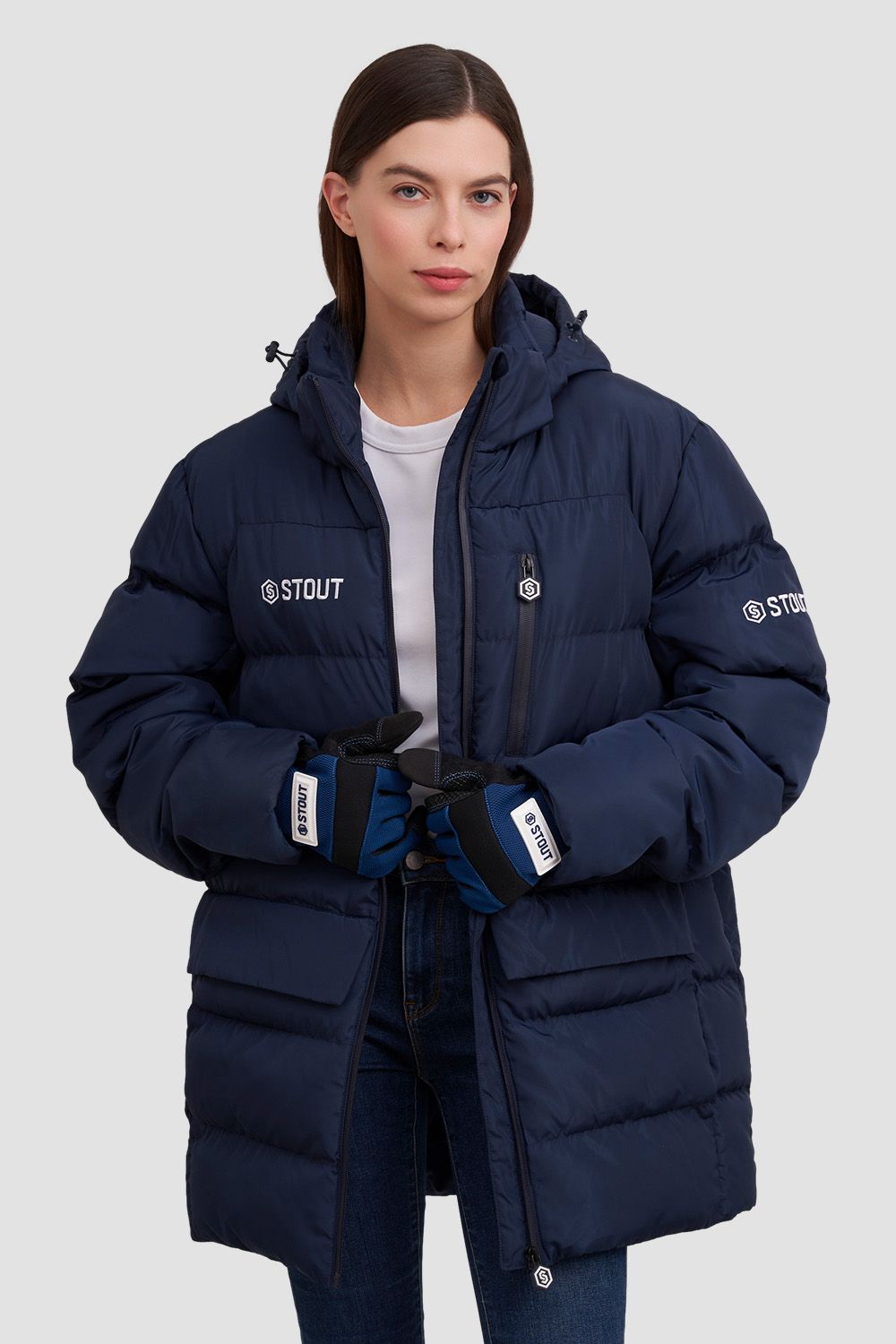 Пуховики<br>STOUT женские