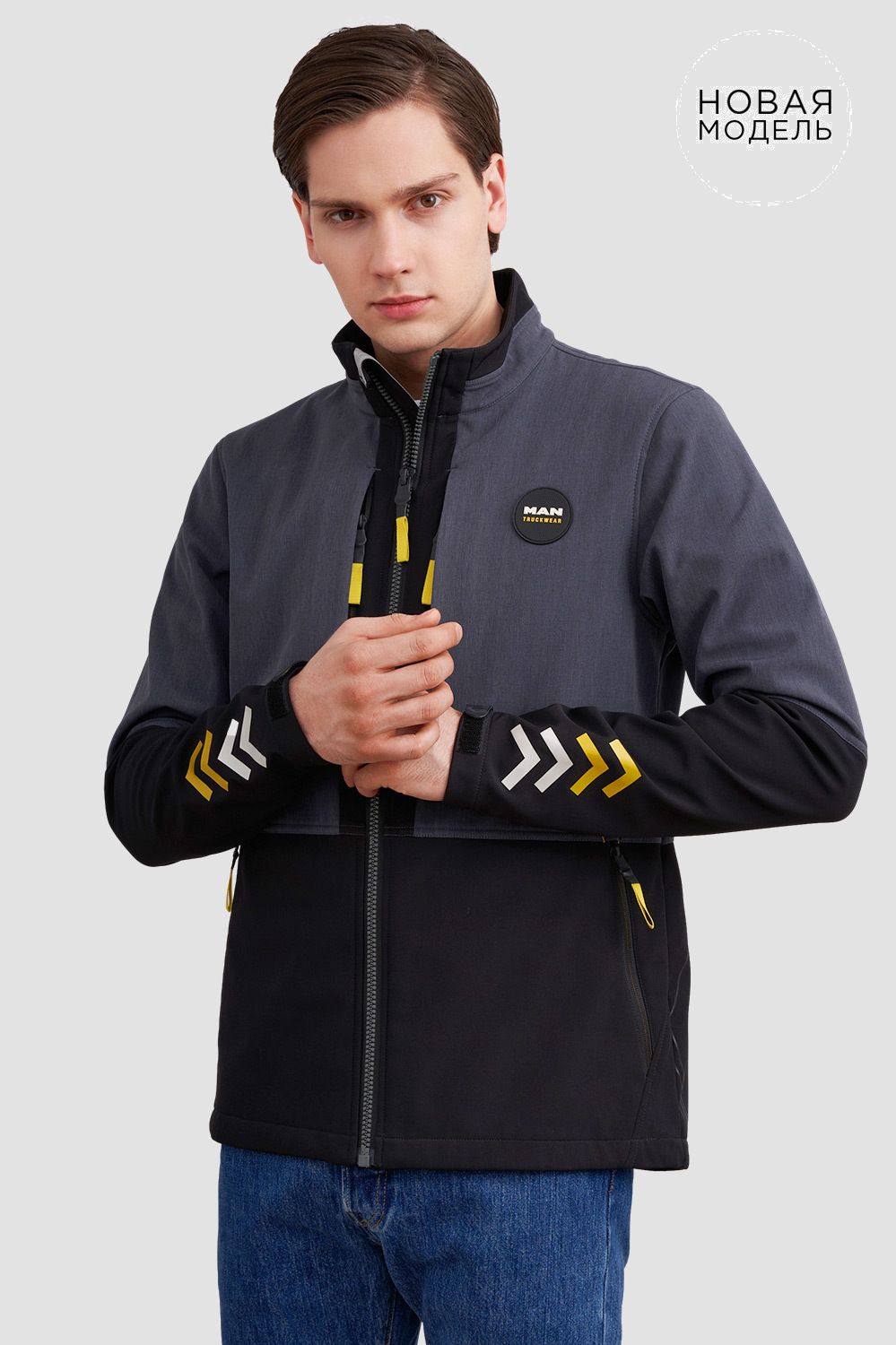 Softshell меланж куртки<br>MAN Truckwear