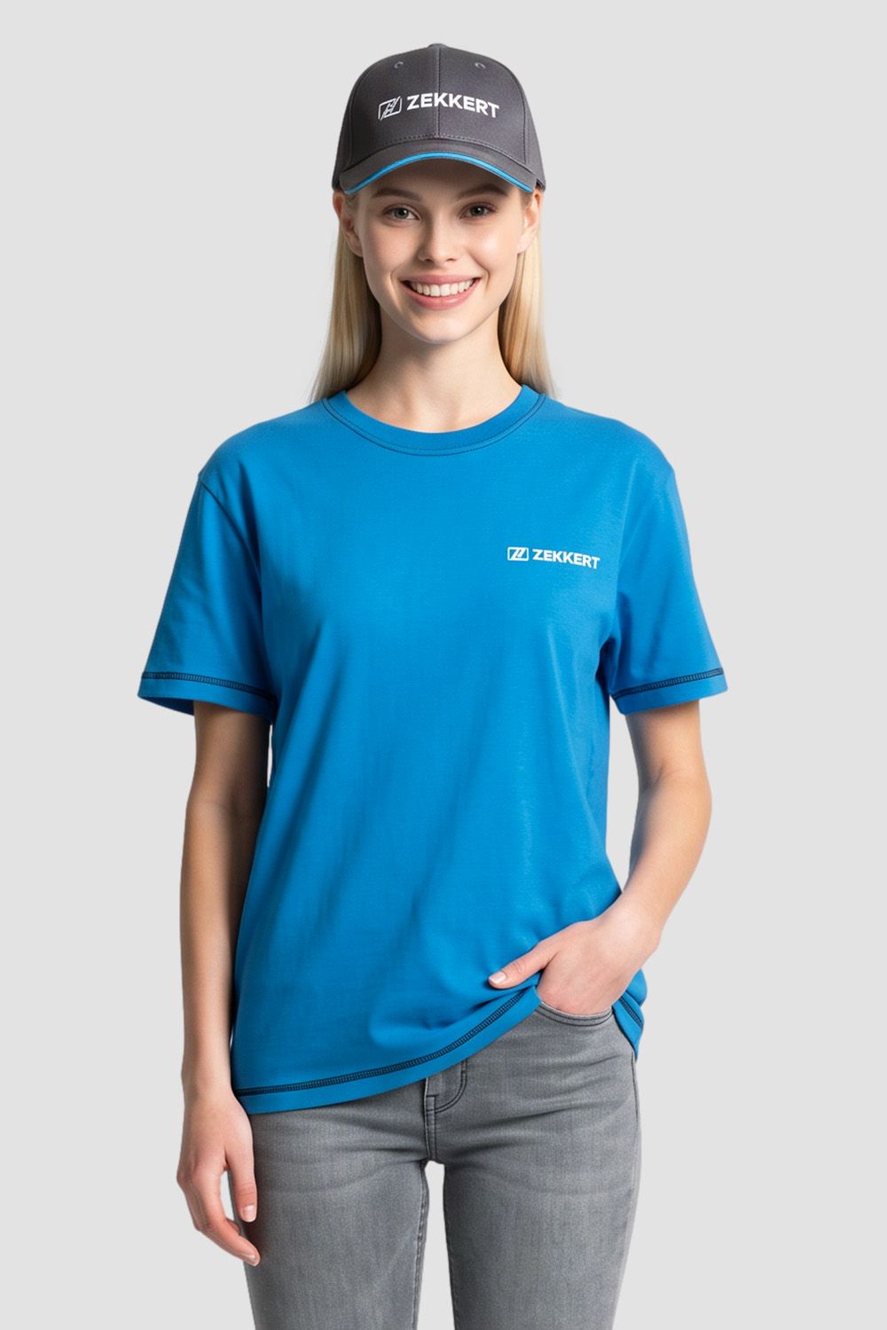 Футболки Zekkert<br>голубые женские