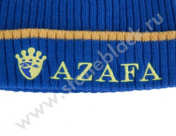 Вязаная шапка и шарф AZAFA голубые