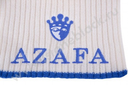 Вязаная шапка и шарф AZAFA белые