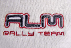 Вязаная шапка и шарф ALM Rally Team белая