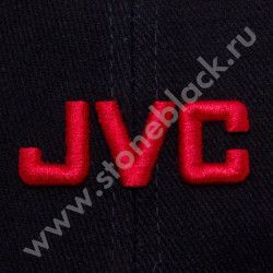 Бейсболка JVC (красно-черная)