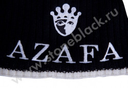 Вязаная шапка и шарф AZAFA черные