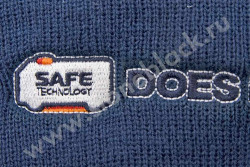 Вязаная шапка с отворотом и шарф SAFE Technology