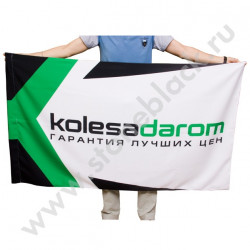 Флаги с логотипом KOLESA-DAROM