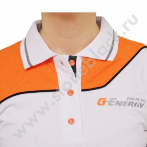 Рубашка поло G-ENERGY Engine Oil (белая женская)