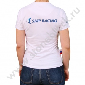Футболки SMP Racing (белые, женские)