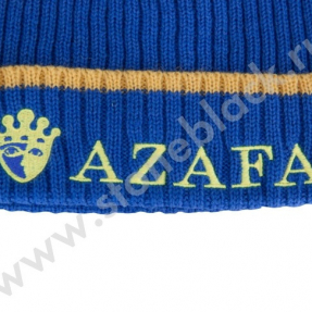 Вязаная шапка и шарф AZAFA голубые