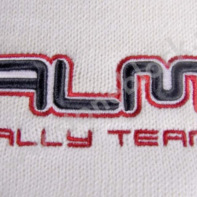 Вязаная шапка и шарф ALM Rally Team белая