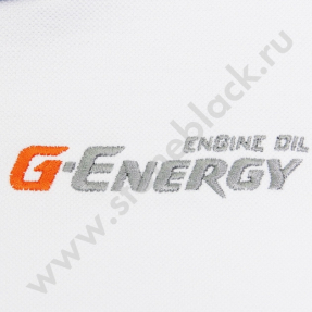 Рубашка поло G-ENERGY Engine Oil (белая мужская)