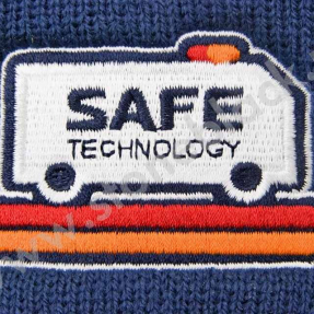 Вязаная шапка с отворотом и шарф SAFE Technology