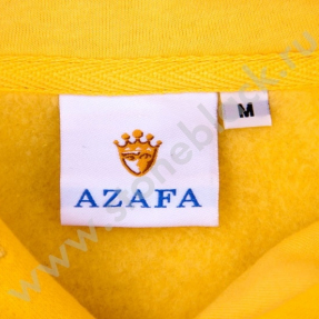Толстовка AZAFA желтая с шевроном