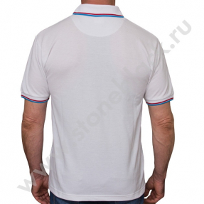 Рубашка поло РИТЭК (мужская белая)