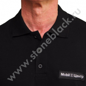 Рубашка поло MOBIL1 (черная)