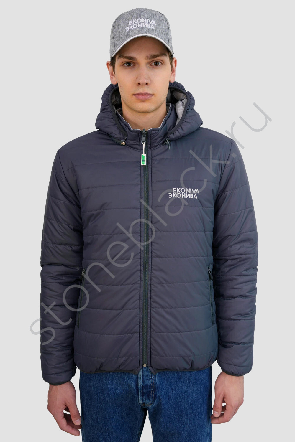Пуховики двухсторонние Эконива