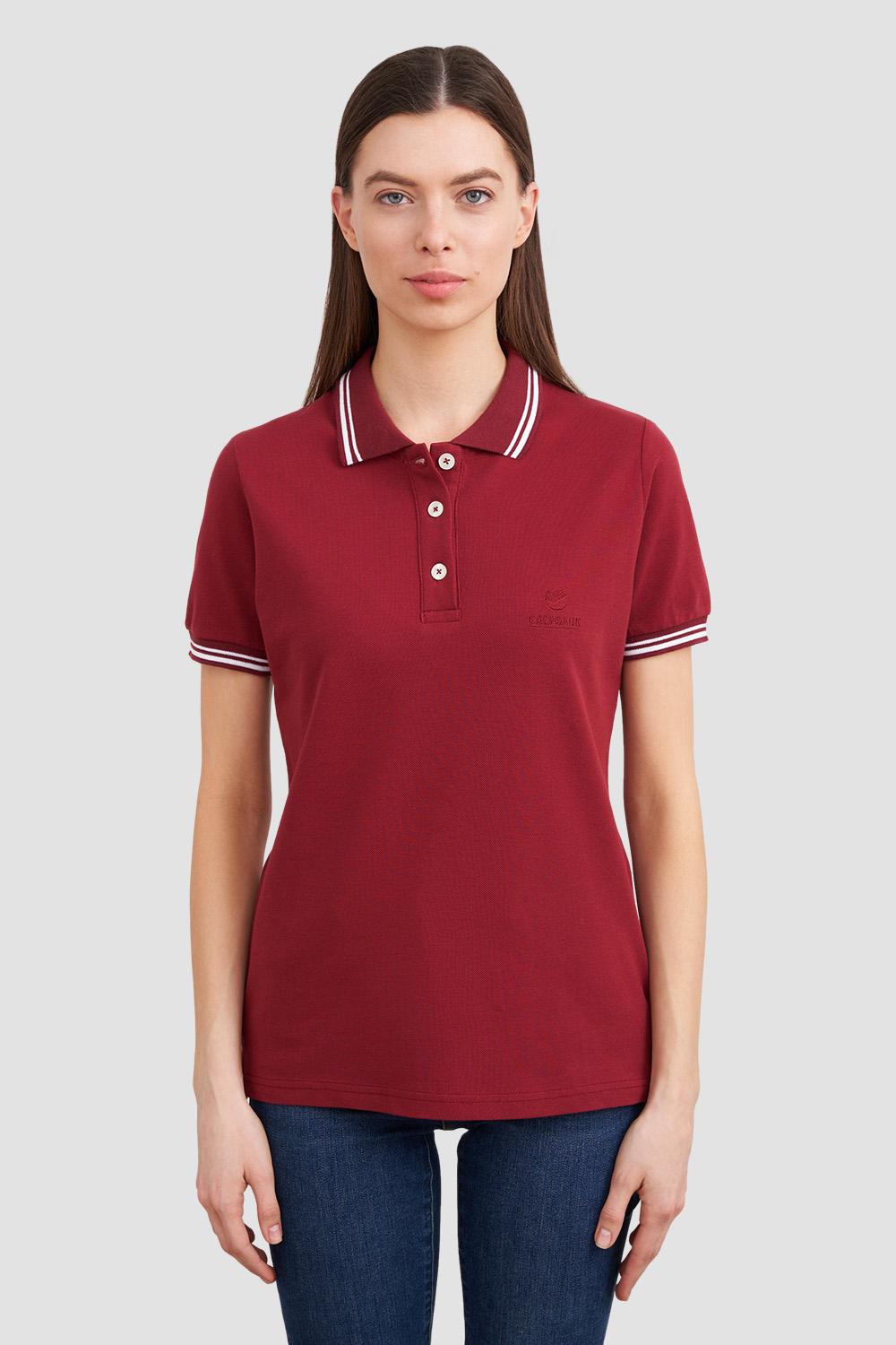 Рубашки поло<br>СБЕРБАНК бордовые