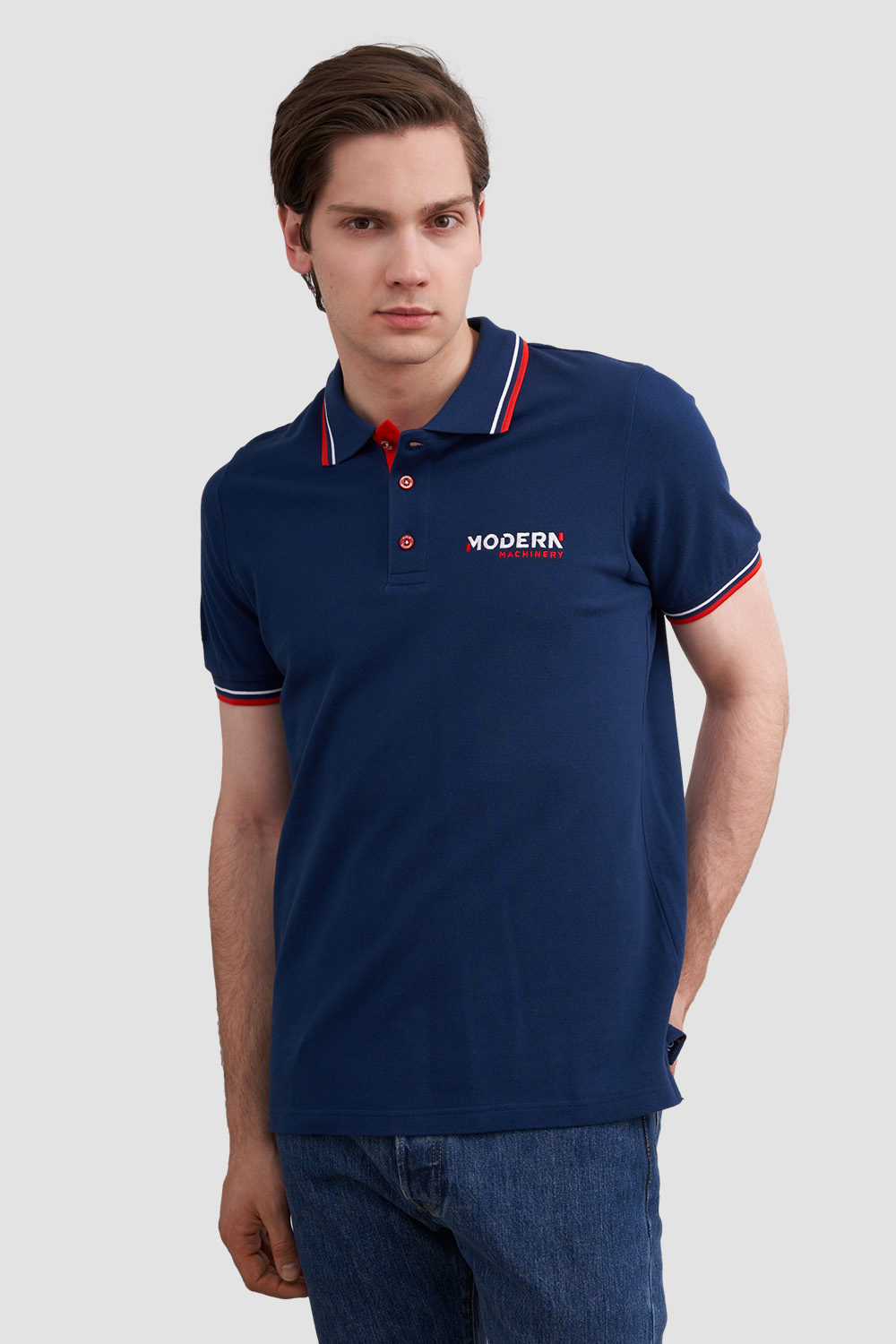 Рубашки поло<br>Modern Machinery синие