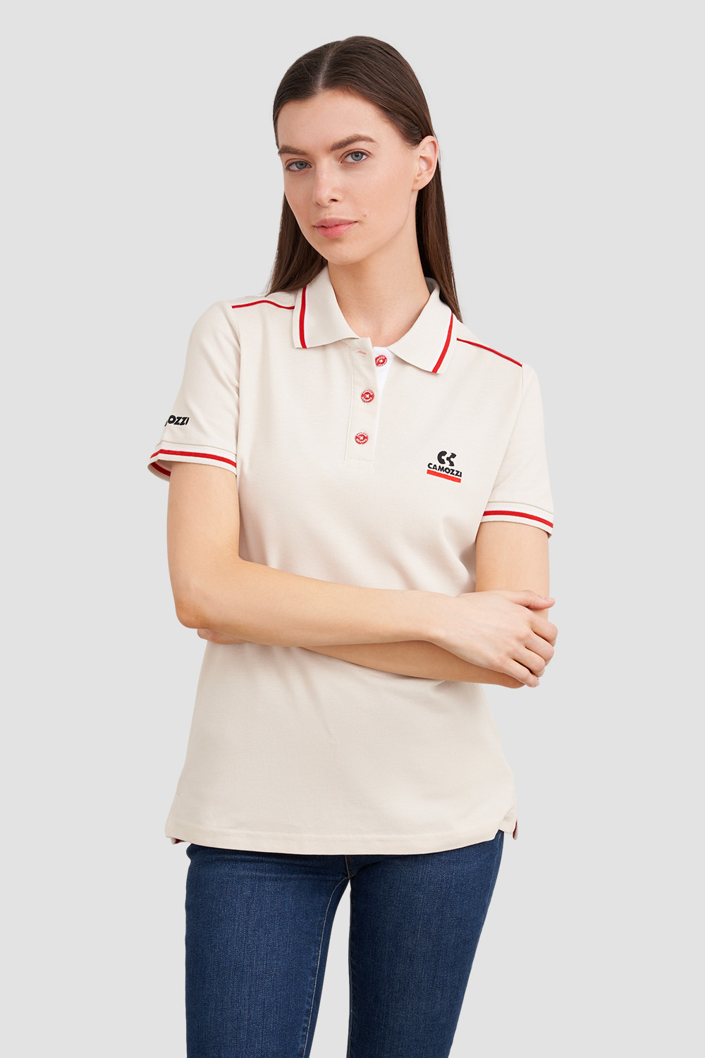 Рубашки поло <br> Camozzi бежевые