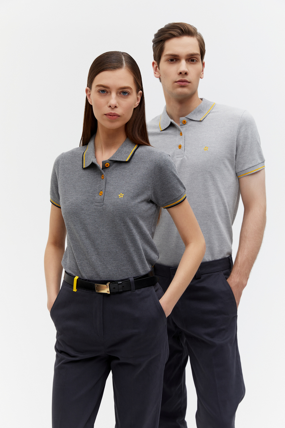 Рубашки поло<br>Полюс серые женские