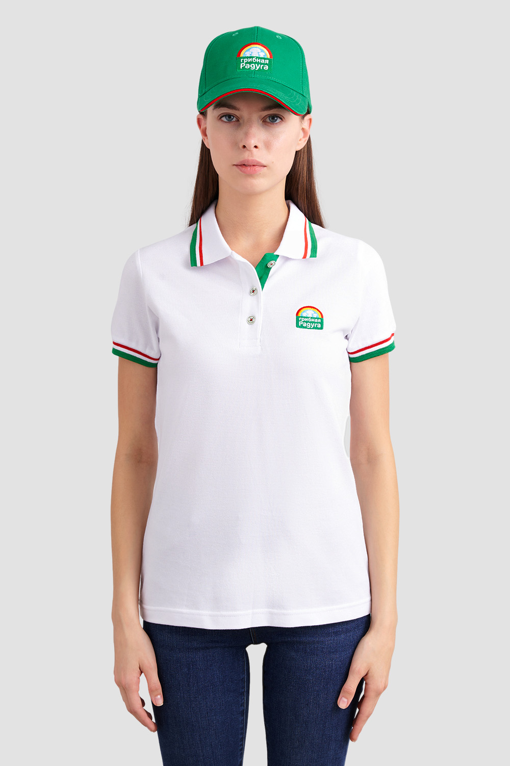 Рубашки поло<br>Грибная радуга женские