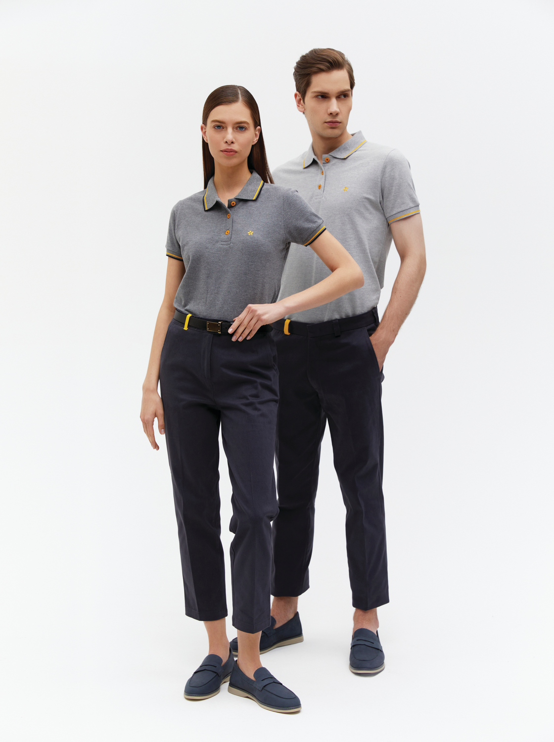 Рубашки поло<br>Полюс тёмно-серые