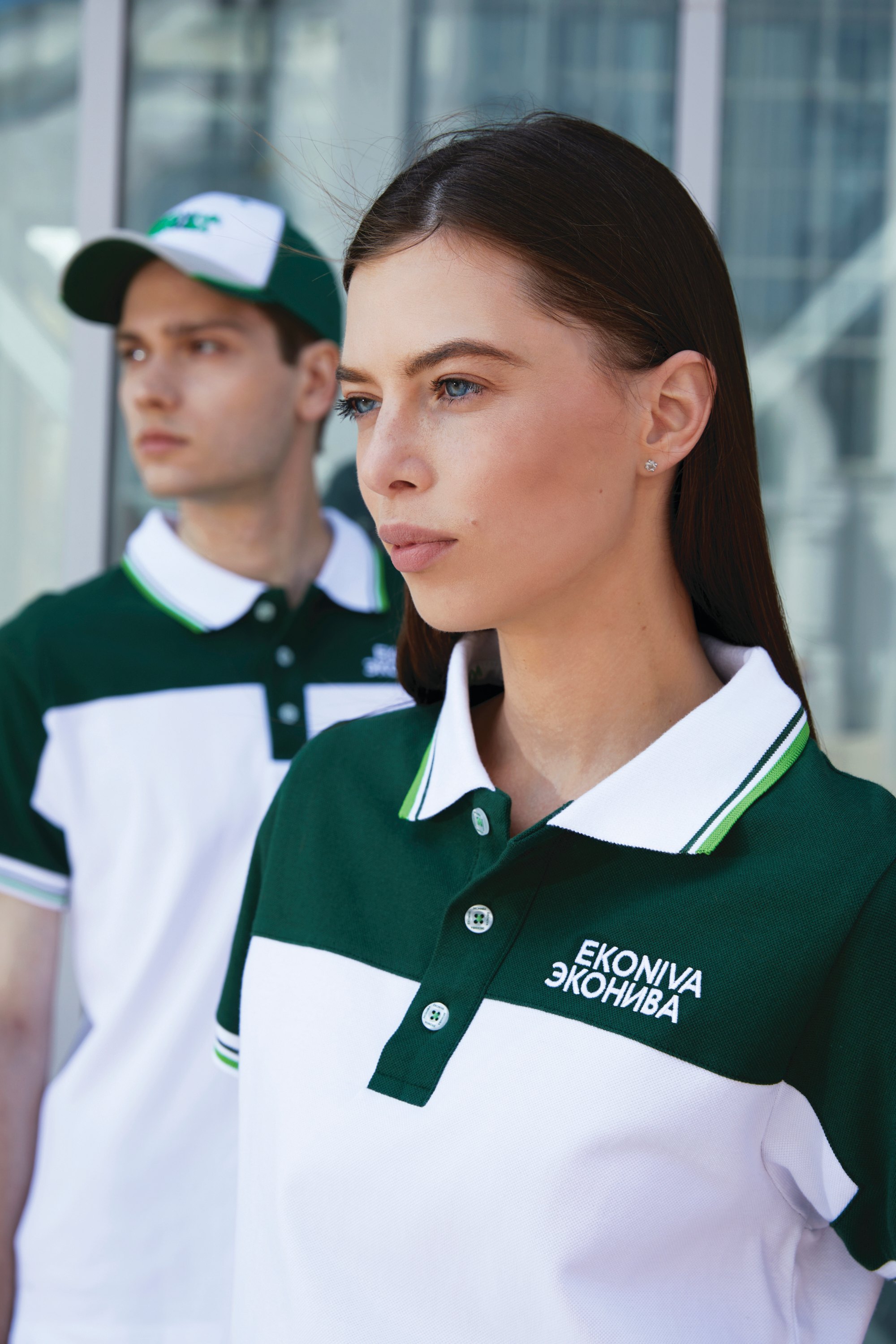 Рубашки поло<br>Эконива зеленые женские