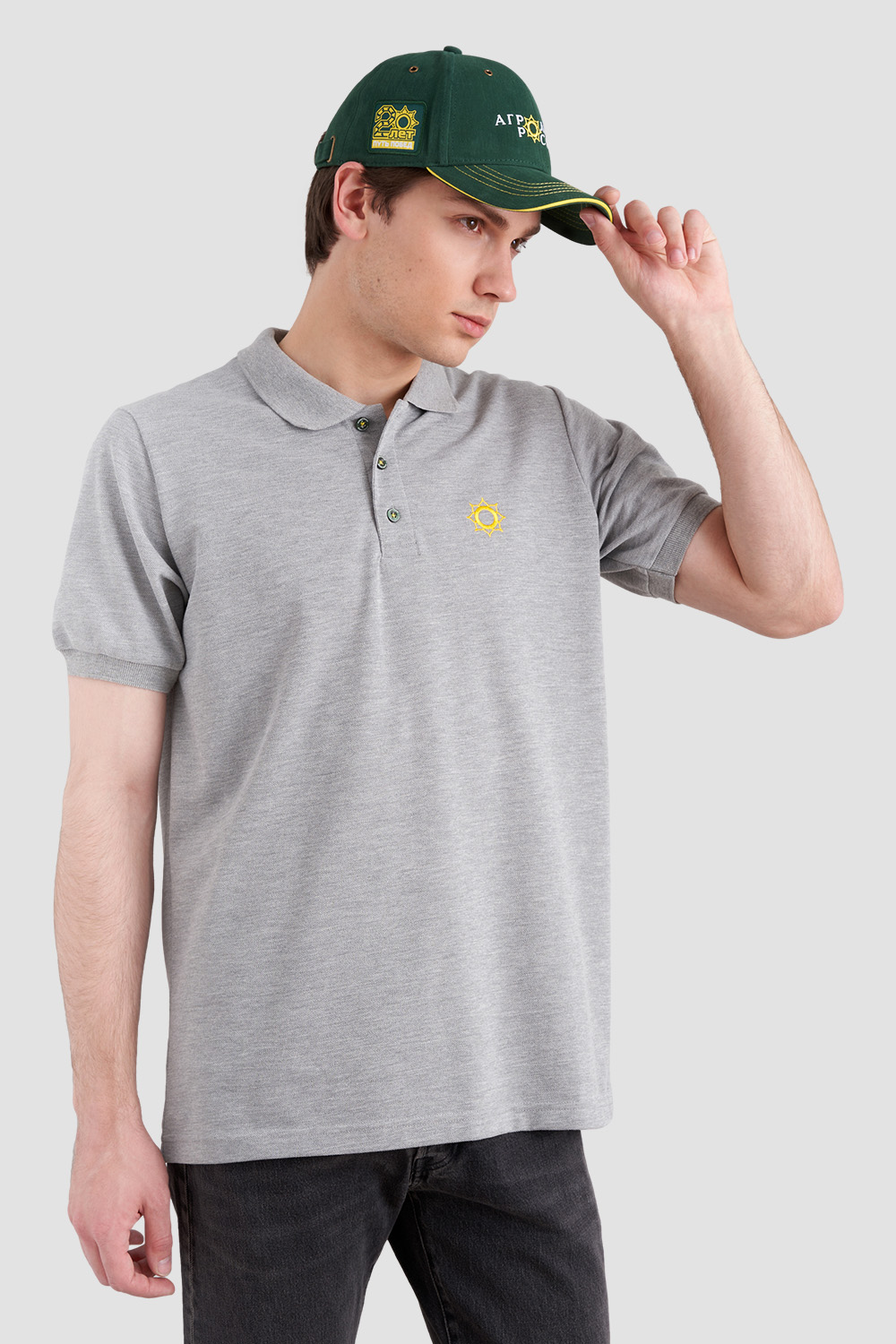 Рубашки поло<br>Агролига России серые
